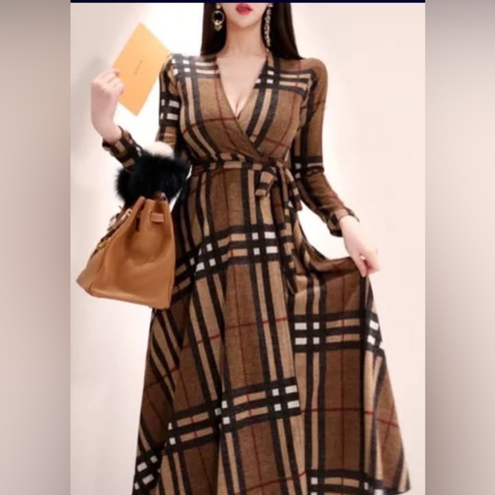 Casual plaid dress